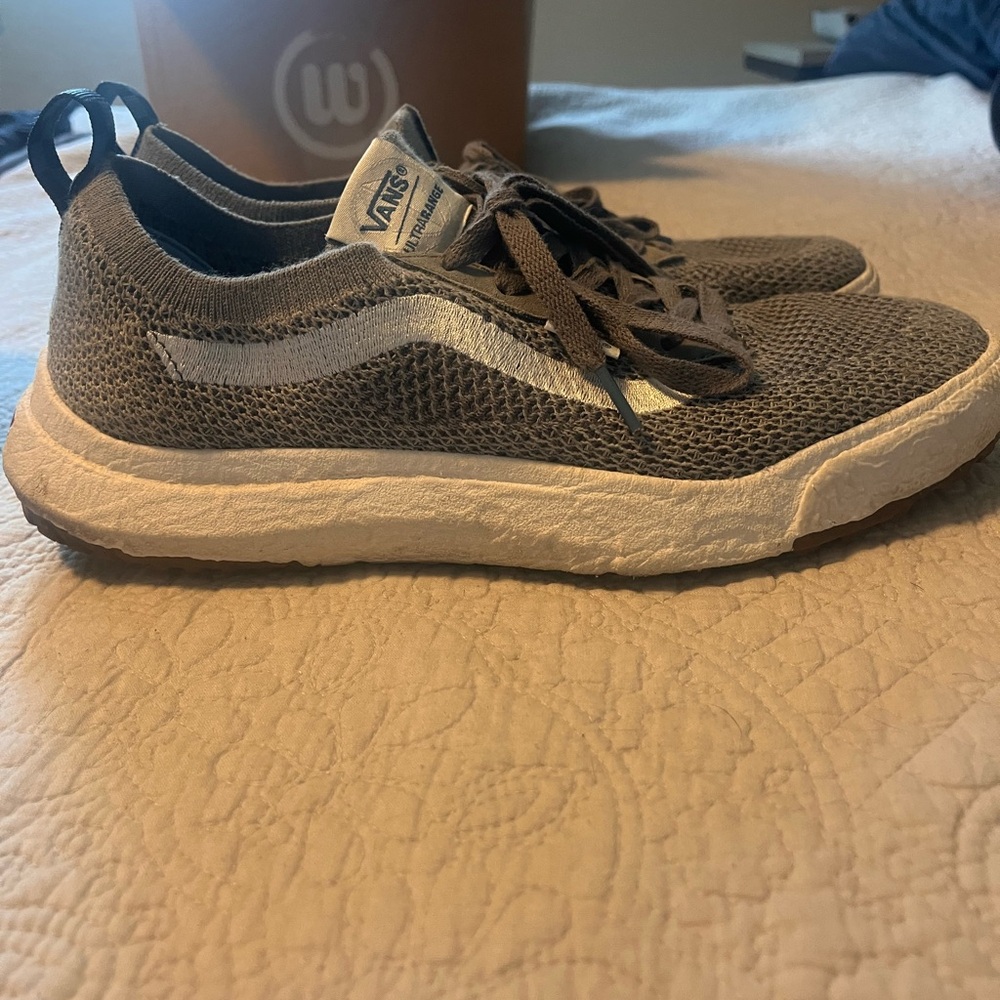 Vans Grey and White Sneakers